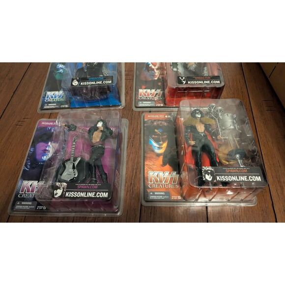 KISS Creatures McFarlane Toys Set 2002 Action Figures 4 NEW/Sealed! Ace Frehley - Picture 2 of 4